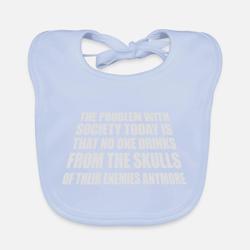 drinks from enemies skulls Organic Baby Bibs
