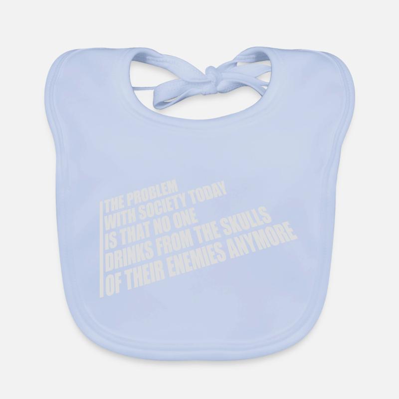 drinks from enemies skulls Organic Baby Bibs