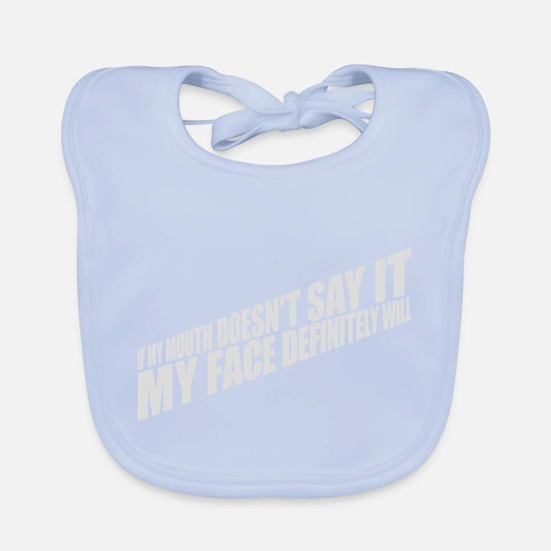 my face definitely will Baby Bio-Lätzchen
