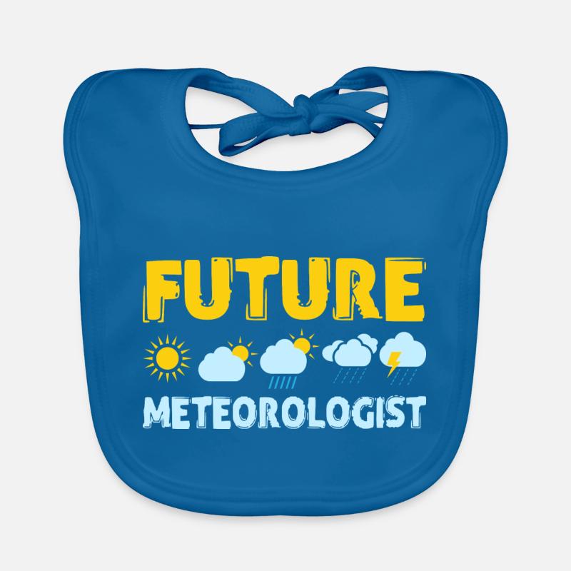 Future Meteorologist Weather Meteorology Organic Baby Bibs