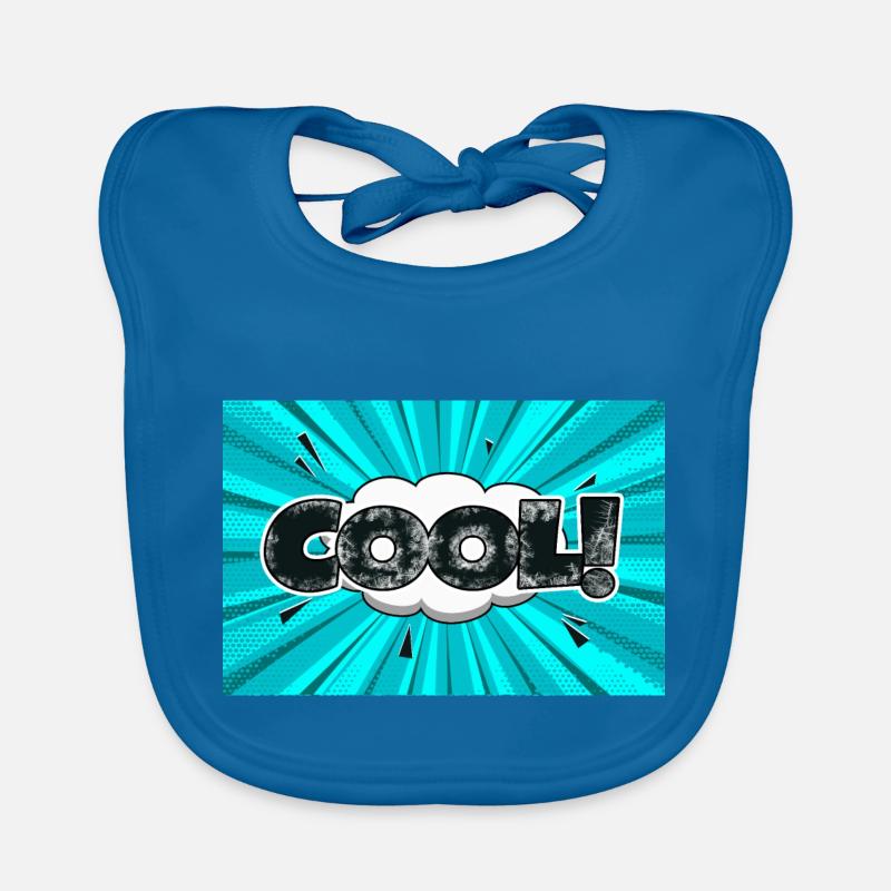 cooler Comic Style Bubble Graffiti Schriftzug Baby Bio-Lätzchen