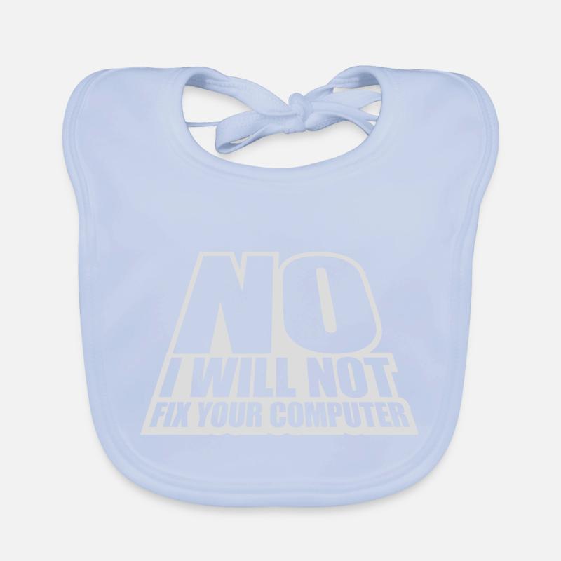 not fix your computer Organic Baby Bibs