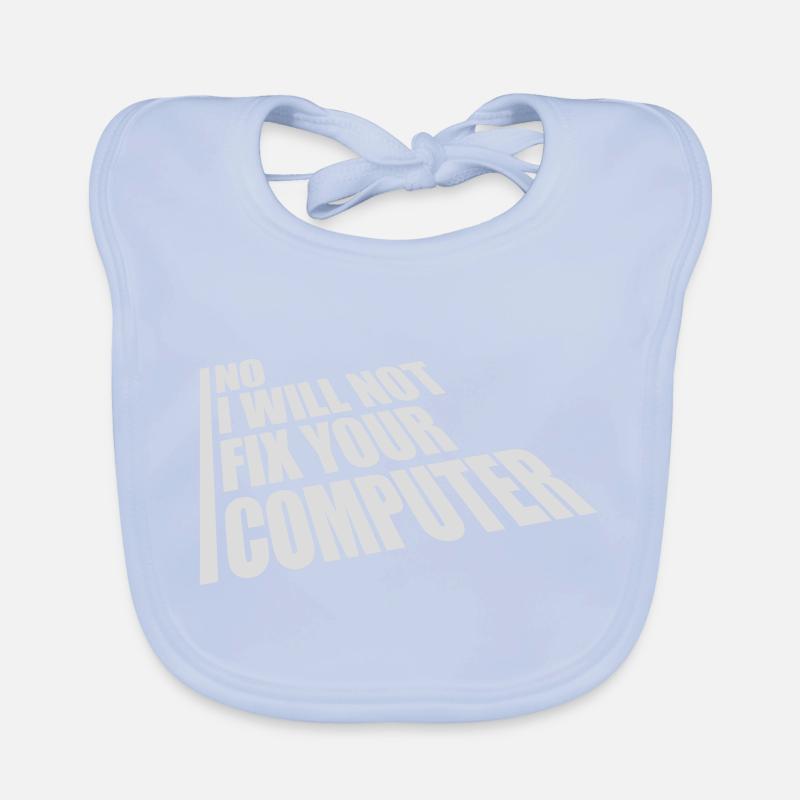 not fix your computer Organic Baby Bibs