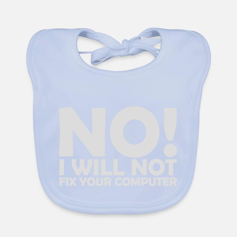not fix your computer Organic Baby Bibs