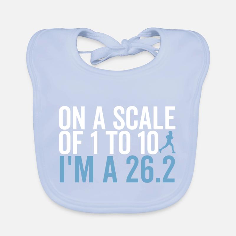 Auf einer Skala von 1 bis 10 bin ich ein 26.2 Baby Bio-Lätzchen