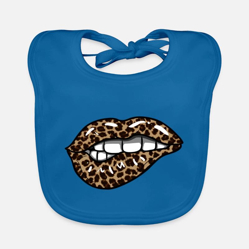 Leopard Lips Organic Baby Bibs