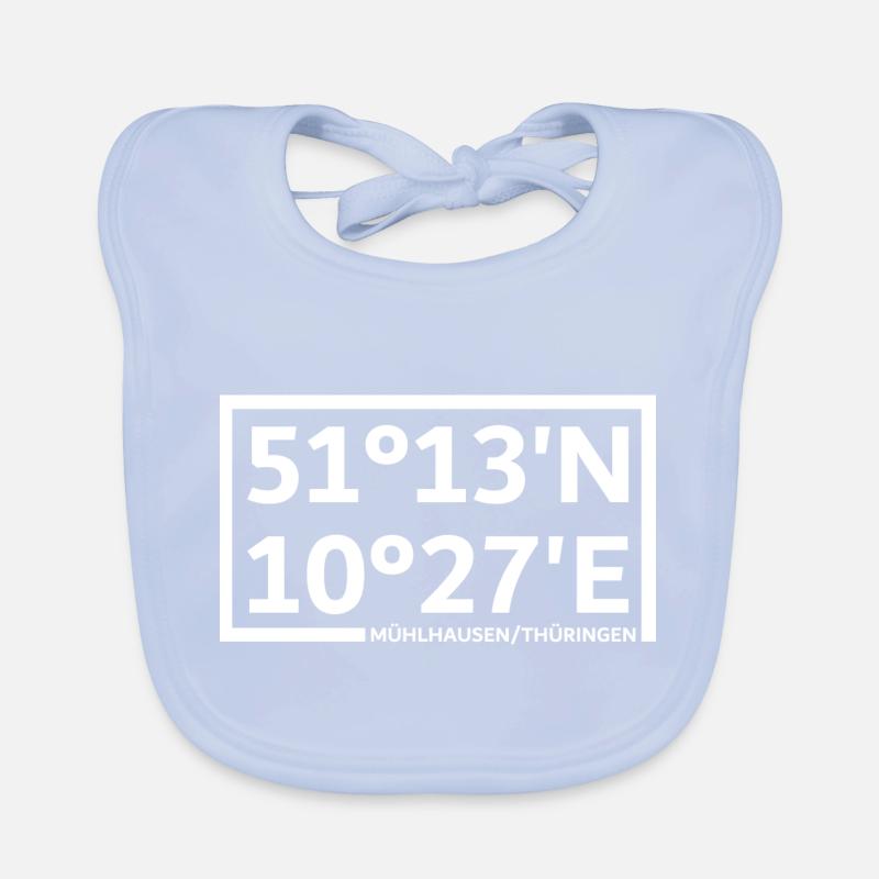 Mühlhausen/Thuringia coordinates Organic Baby Bibs