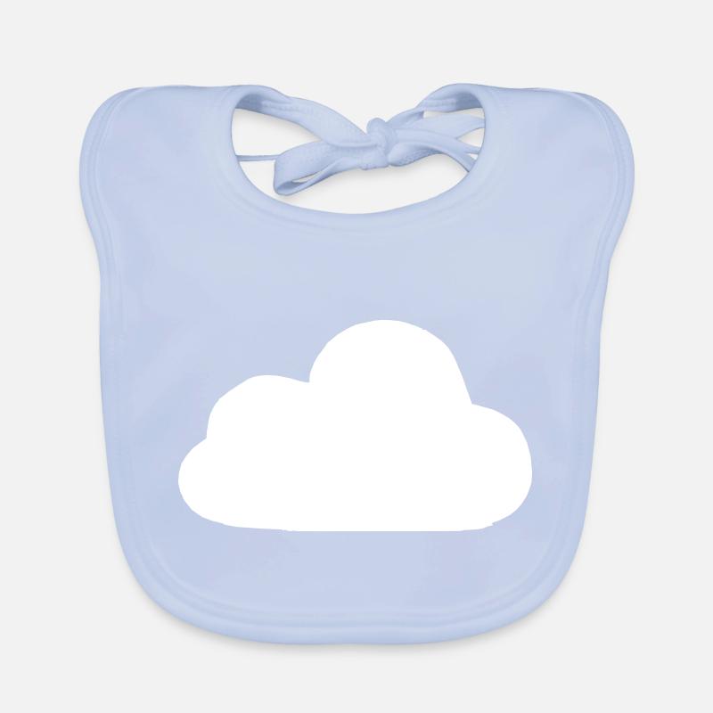 Weather Cloud Clouds Rain Sky Vector 6 Organic Baby Bibs