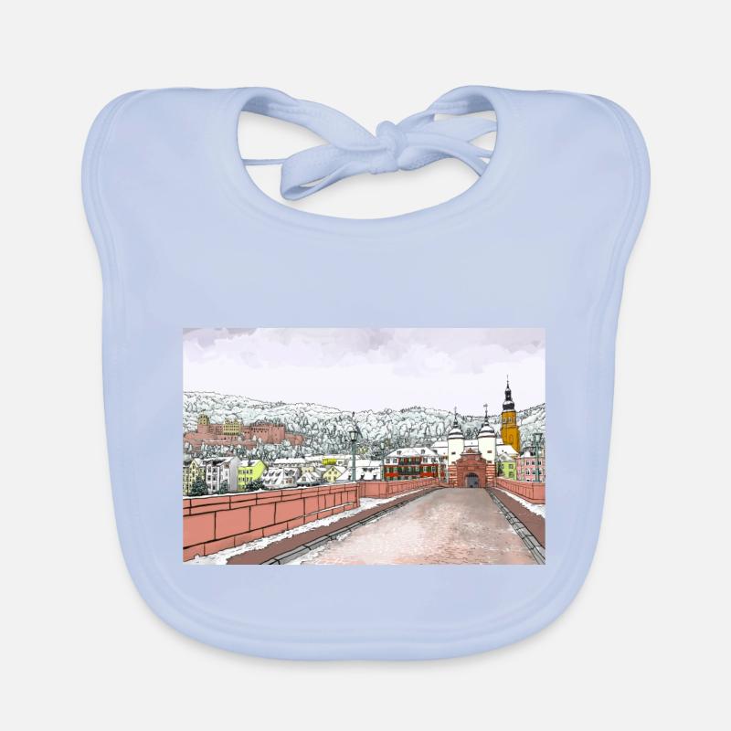 Heidelberg am Neckar, Germany Organic Baby Bibs