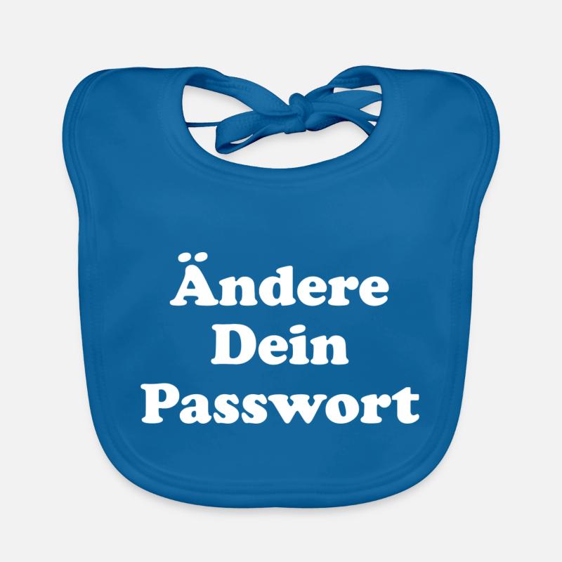 Ändere Dein Passwort! - weiß Baby Bio-Lätzchen