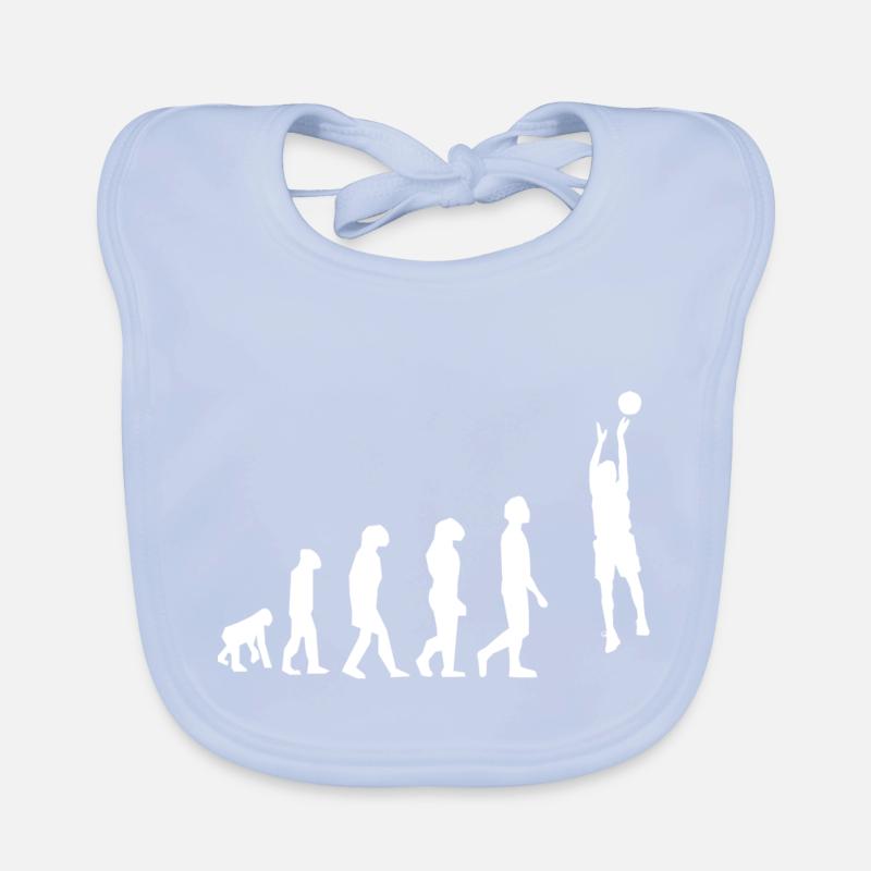 Basketball evolution Organic Baby Bibs