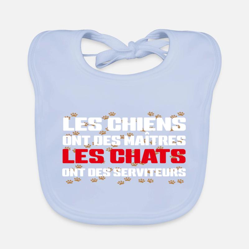 Humour de Chat Bavoir bio Bébé