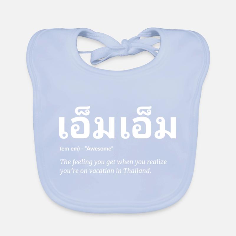 Thaïlande Dicton thaïlandais Bavoir bio Bébé