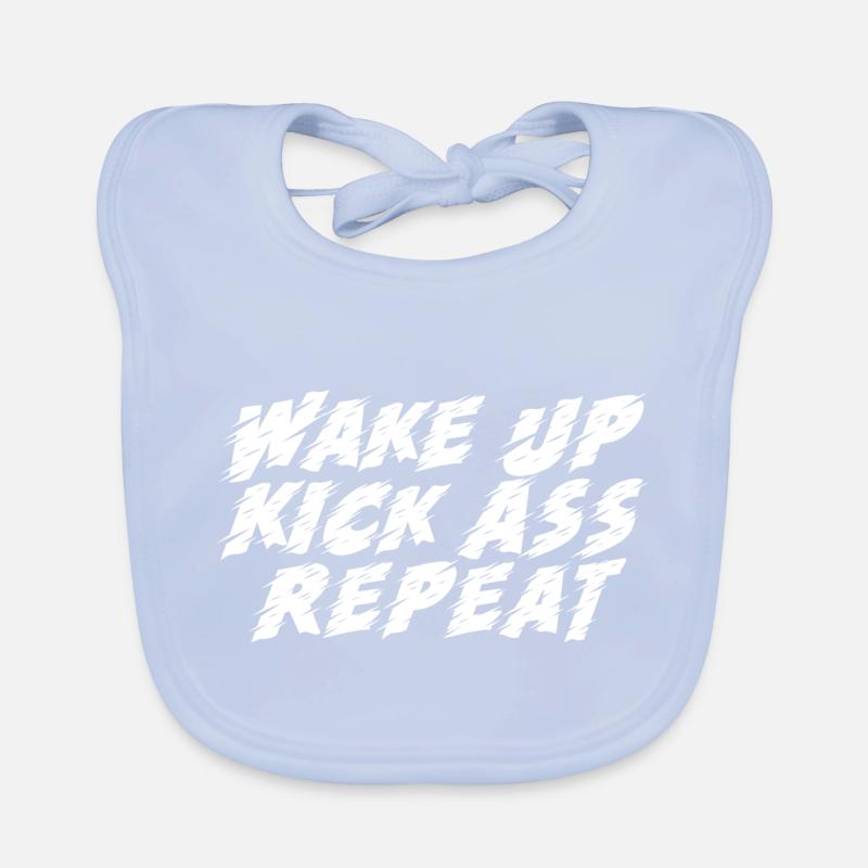 Wake Up Repeat Organic Baby Bibs