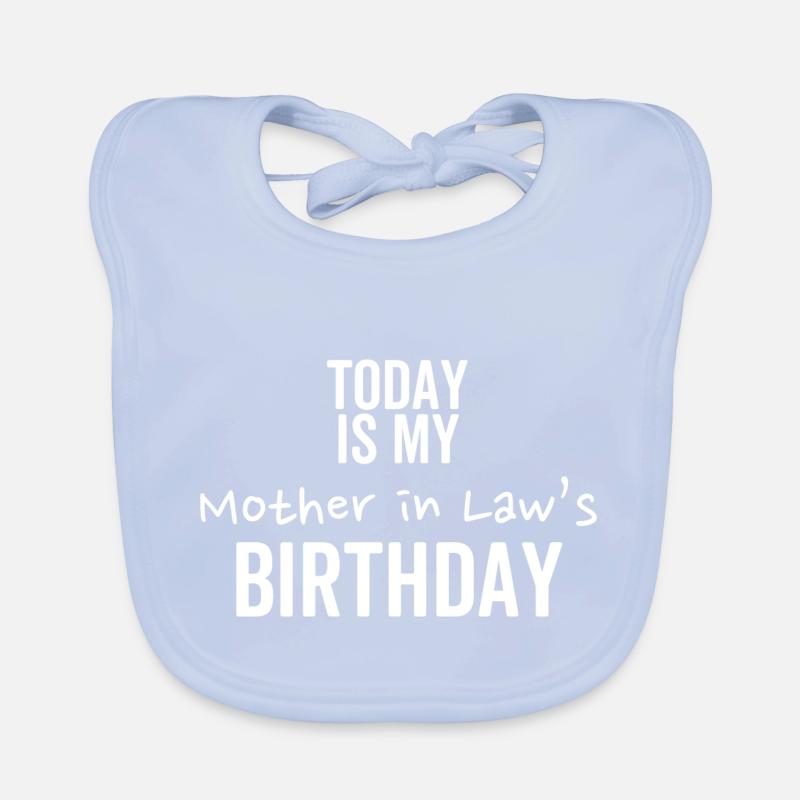 Aujourd’hui, c’est l’anniversaire de ma belle-mère Bavoir bio Bébé