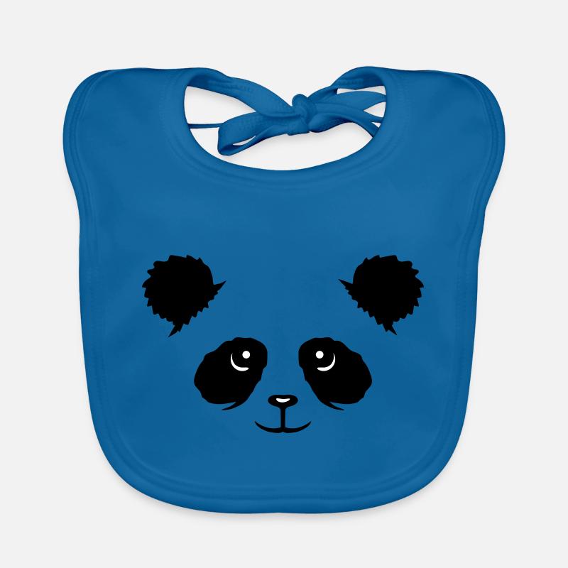 Panda Bear Face Cute Head Cute Smile Cute Nice Organic Baby Bibs