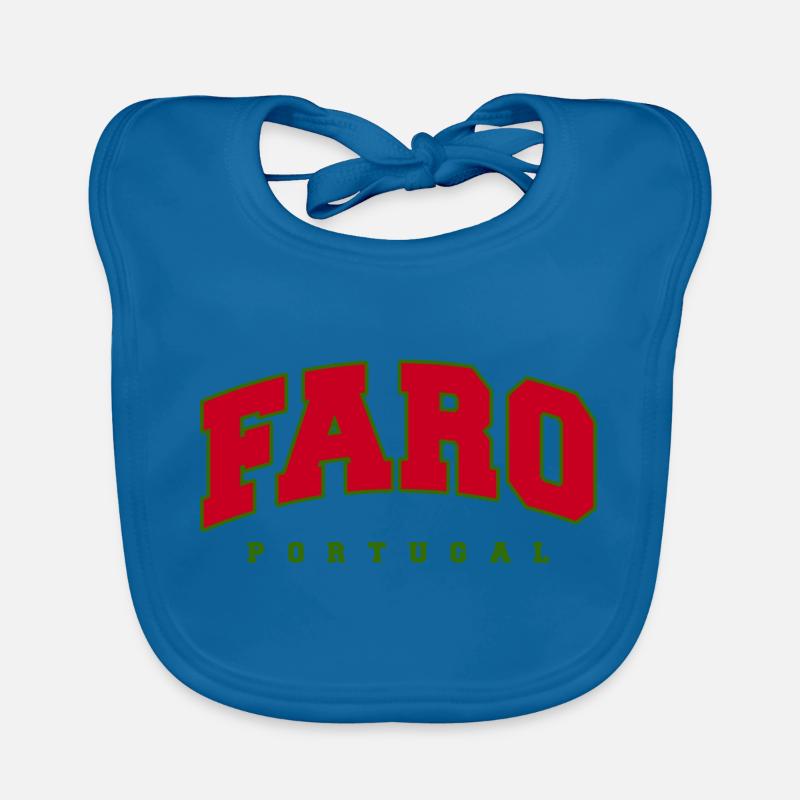 Faro - Baby Bio-Lätzchen - Pfauenblau