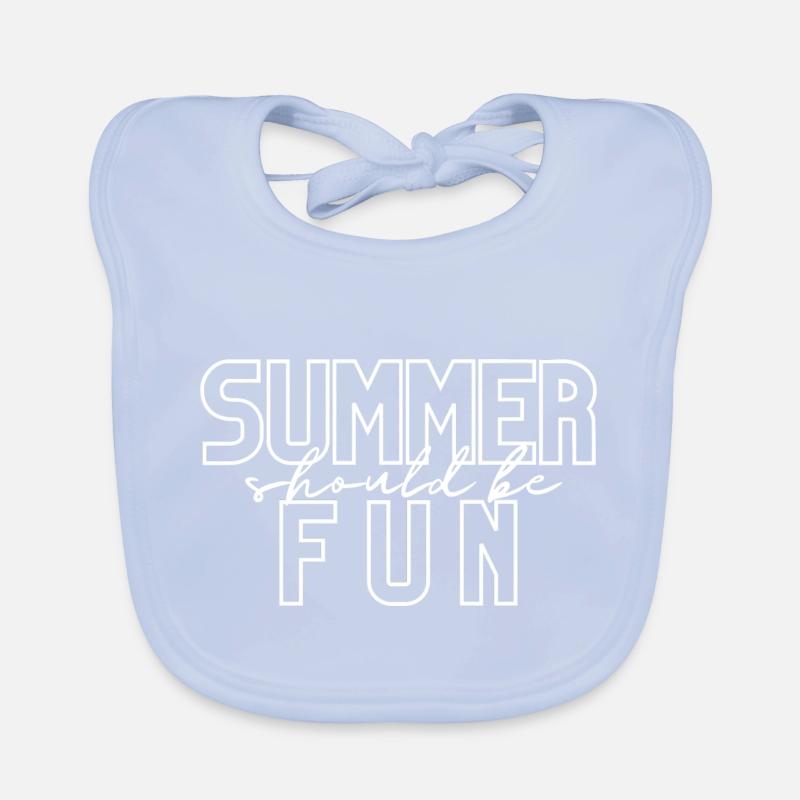 Summer should be fun Organic Baby Bibs