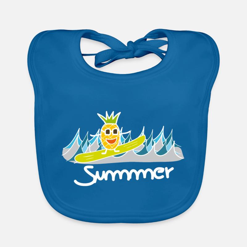 Pineapple Summer Organic Baby Bibs