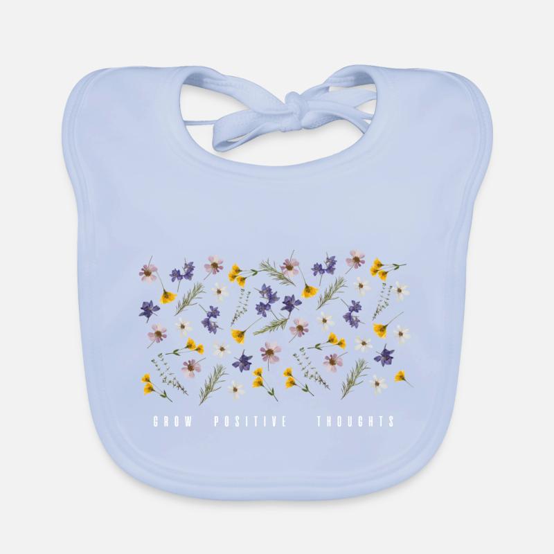 Grow positive thoughts Bavoir bio Bébé