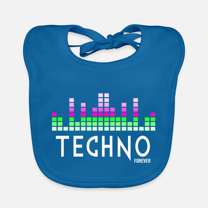 Techno pour toujours Bavoir bio Bébé
