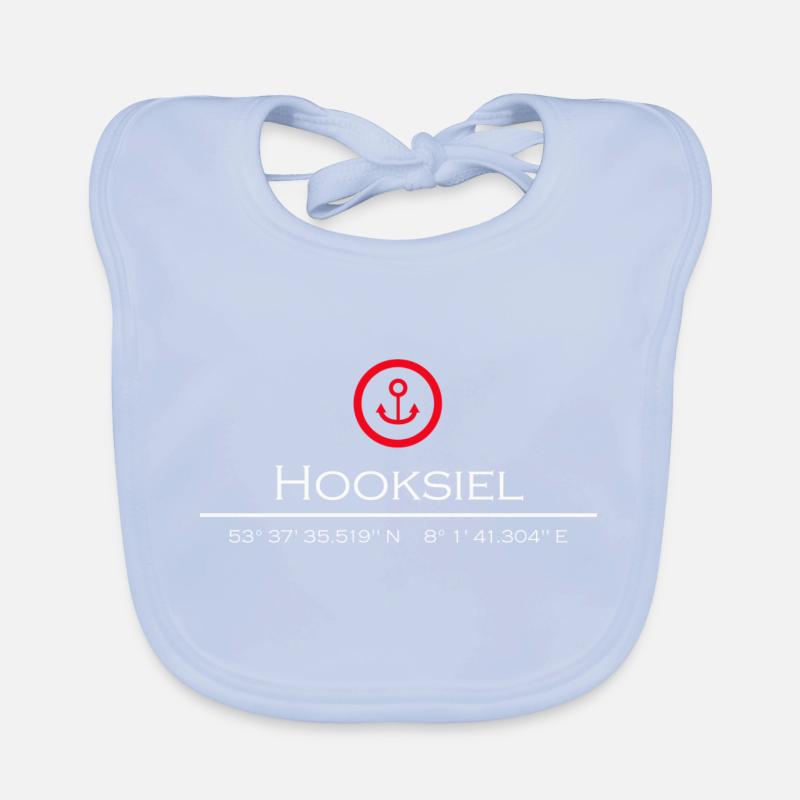 Hooksiel roter Anker Baby Bio-Lätzchen