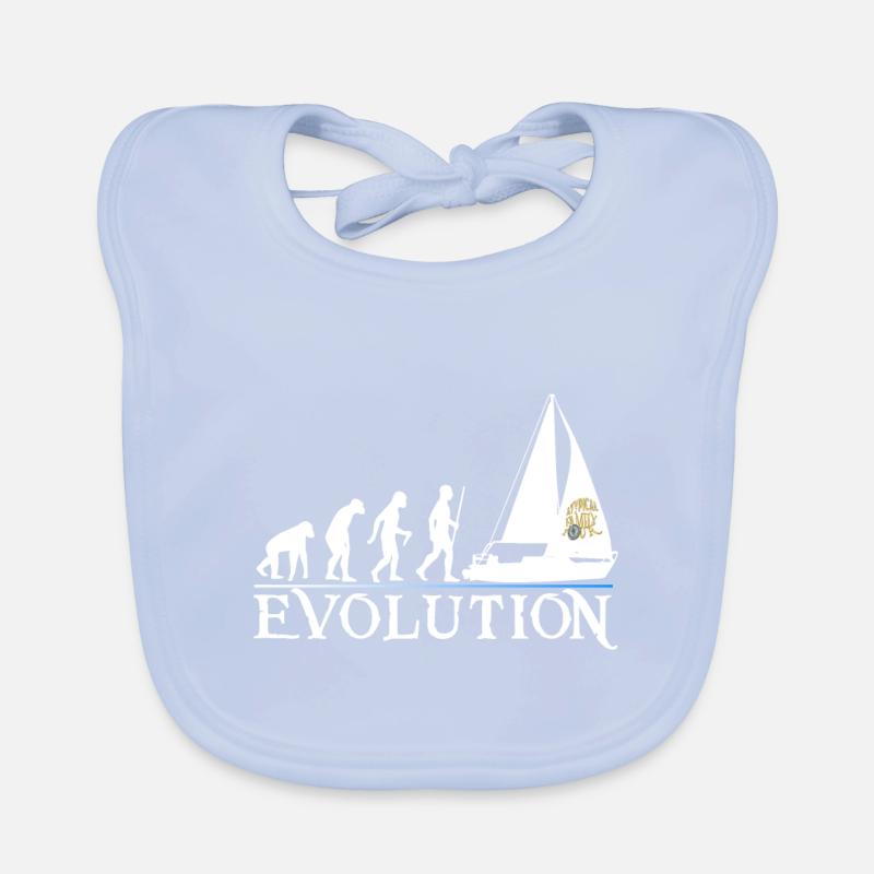 Evolution white version Organic Baby Bibs