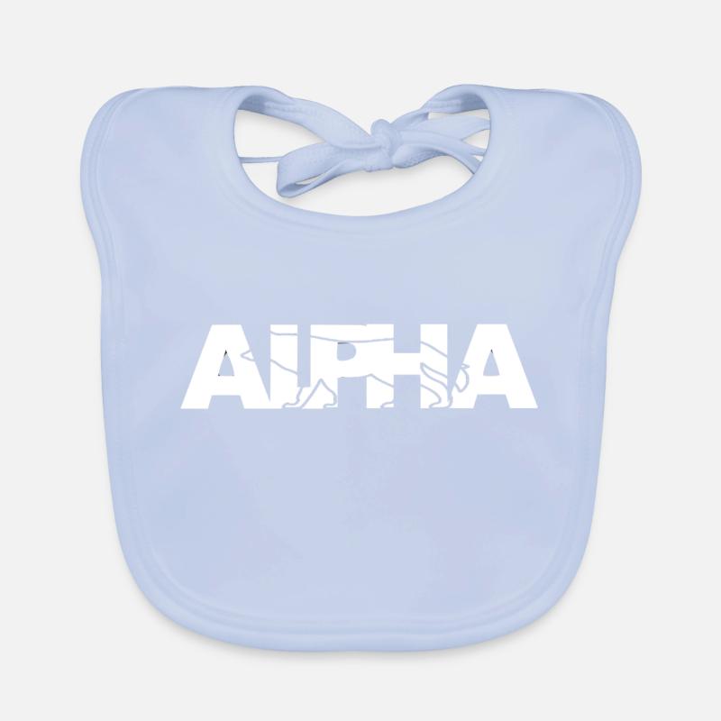 LOUP ALPHA Bavoir bio Bébé