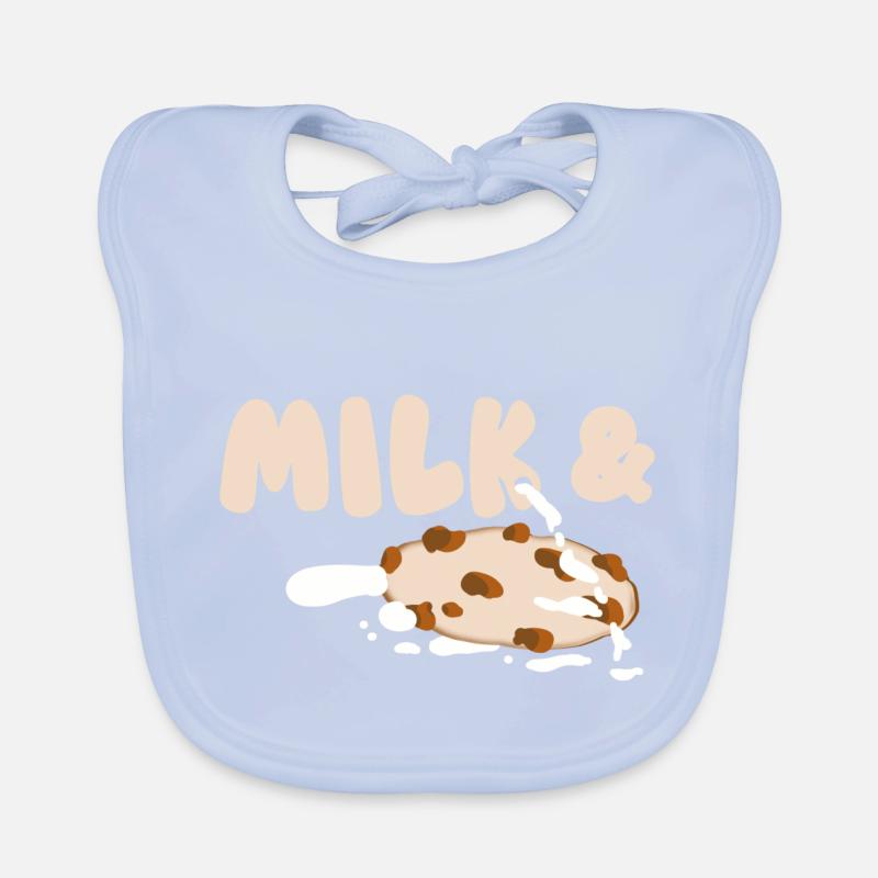 Lait et biscuits Bavoir bio Bébé