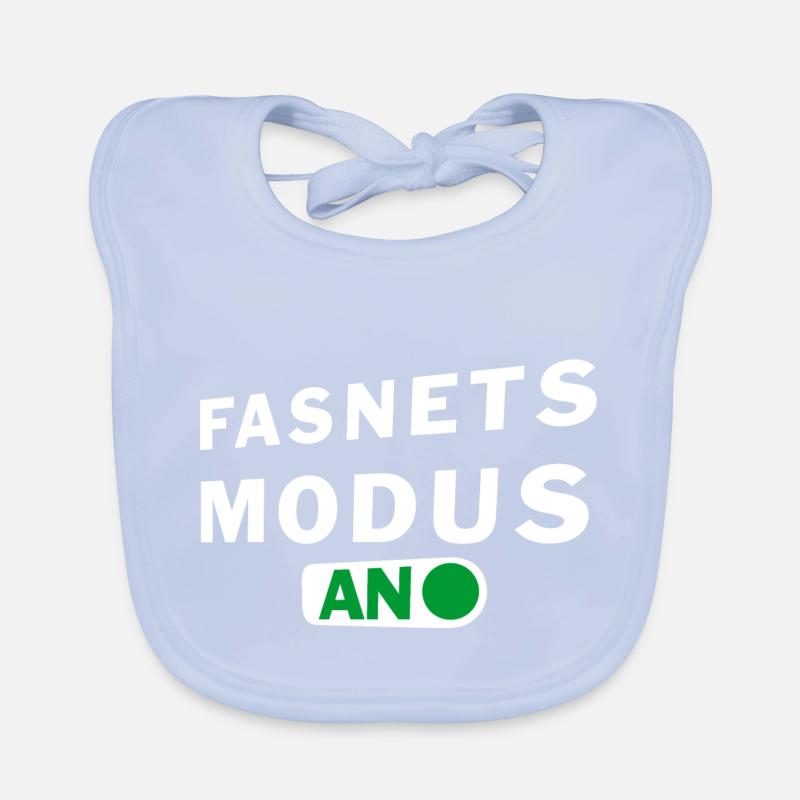 fasnetsmodus weiss Baby Bio-Lätzchen