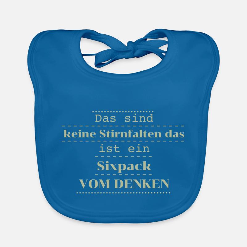 witziger spruch sixpack Baby Bio-Lätzchen
