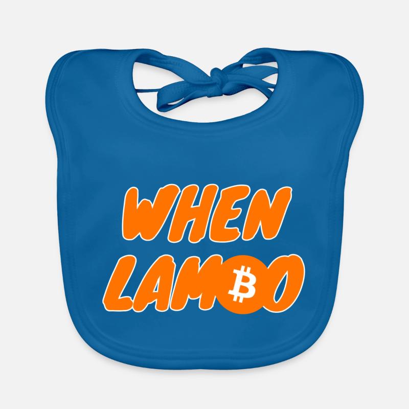 Krypto When Lambo BTC Bitcoin 1 Baby Bio-Lätzchen