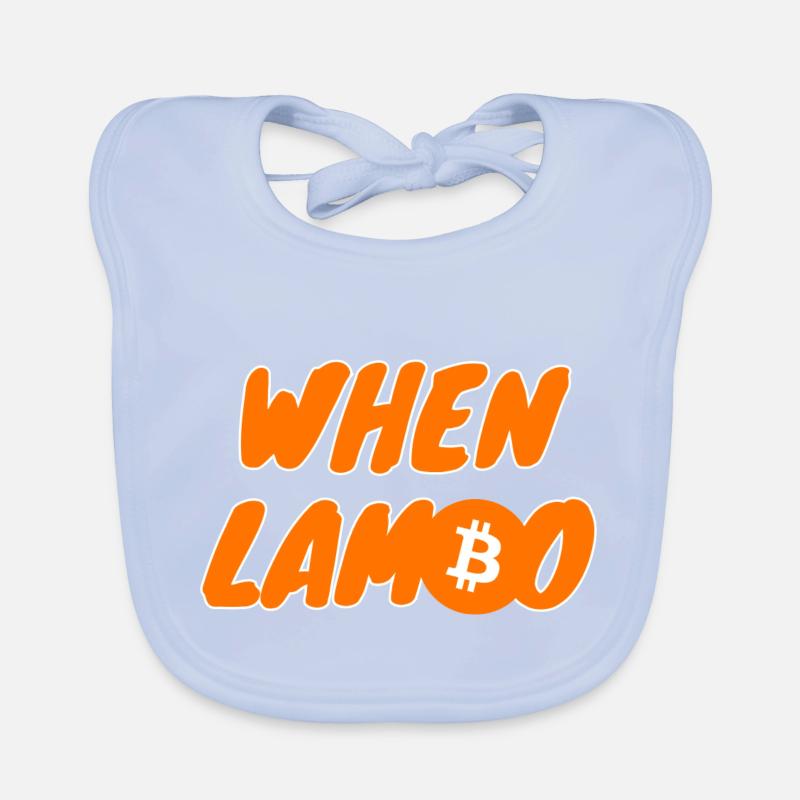 Krypto When Lambo BTC Bitcoin 1 Baby Bio-Lätzchen
