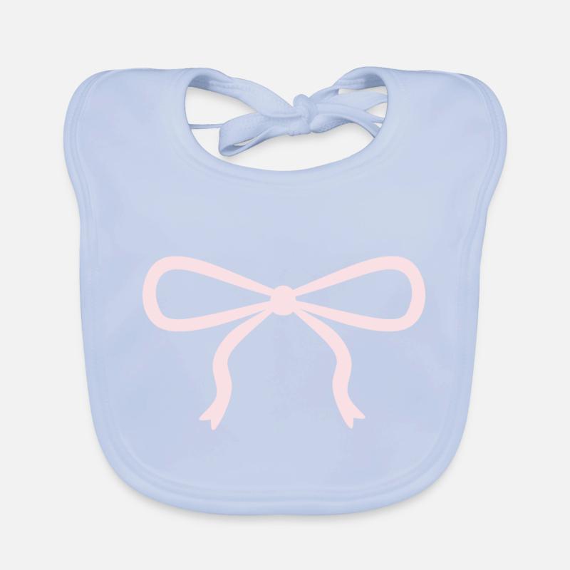 Noeud rose mignon Bavoir bio Bébé