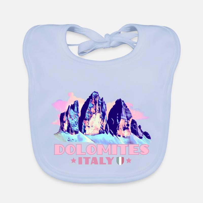 Dolomites Dolomites Souvenirs Hiking Three Peaks Organic Baby Bibs
