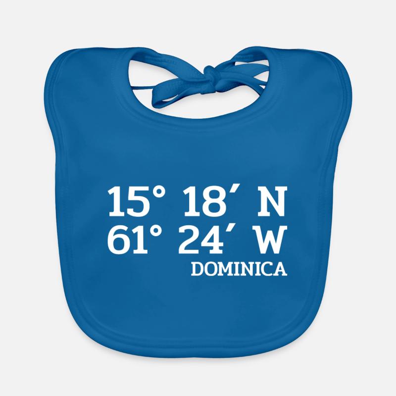 Dominica Coordinates - Coordinates - Caribbean Organic Baby Bibs