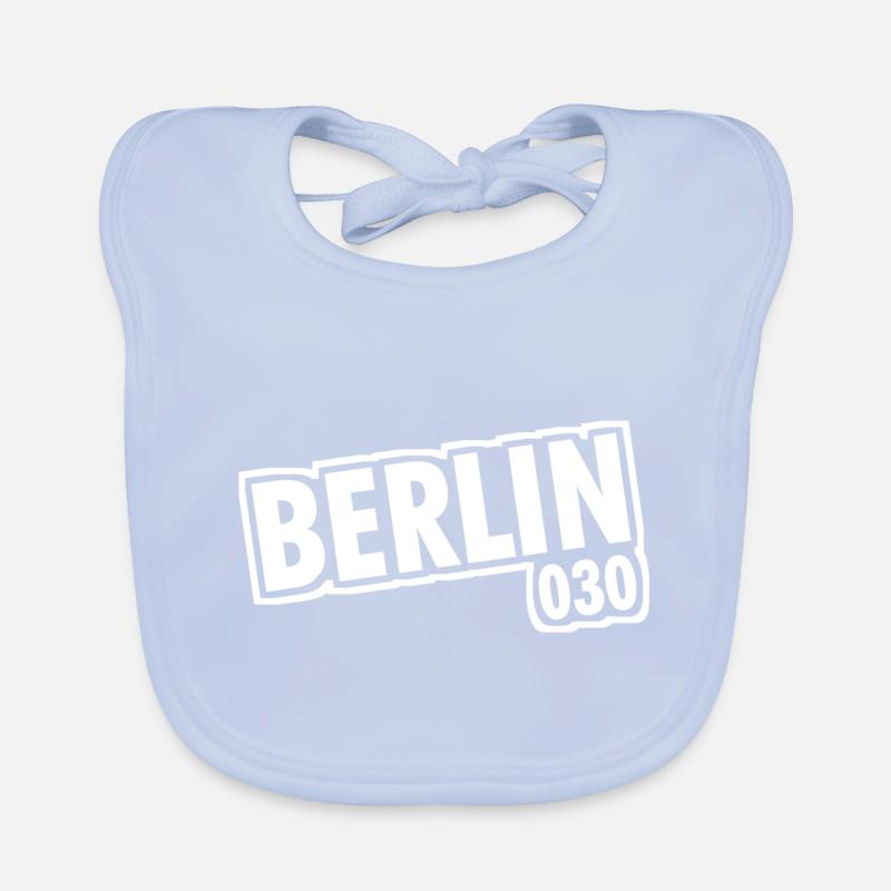 Berlin - 030 - Capital - Germany - Area Code Organic Baby Bibs