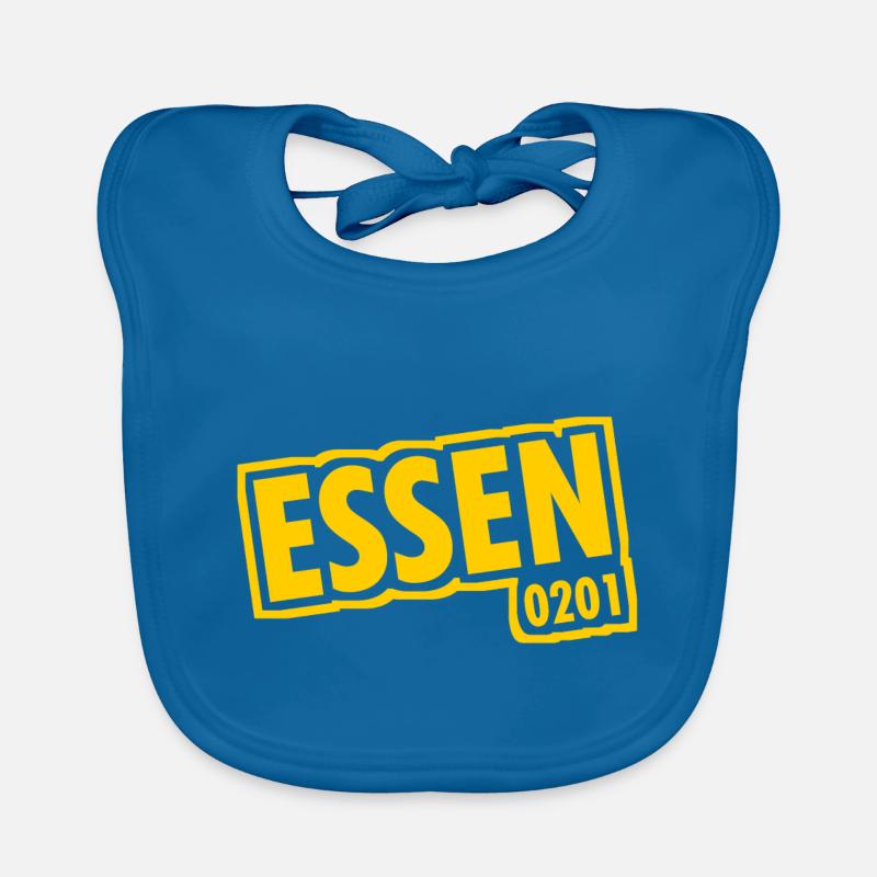 Essen - 0201 - Area Code - Slogan Organic Baby Bibs