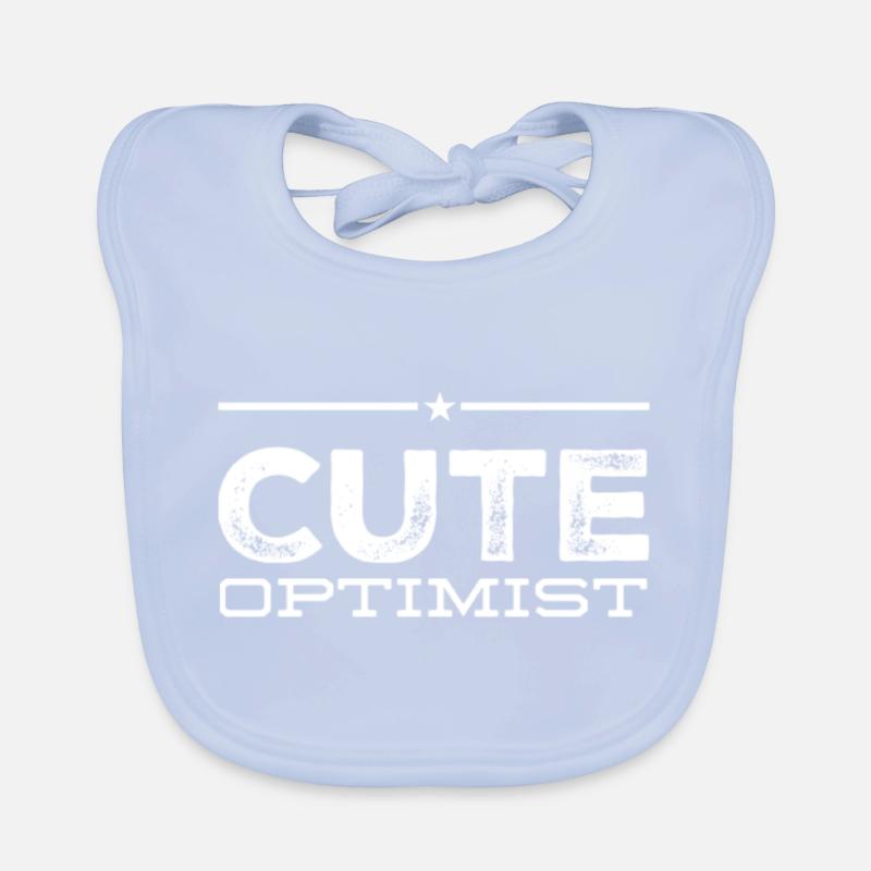 cute optimist Baby Bio-Lätzchen