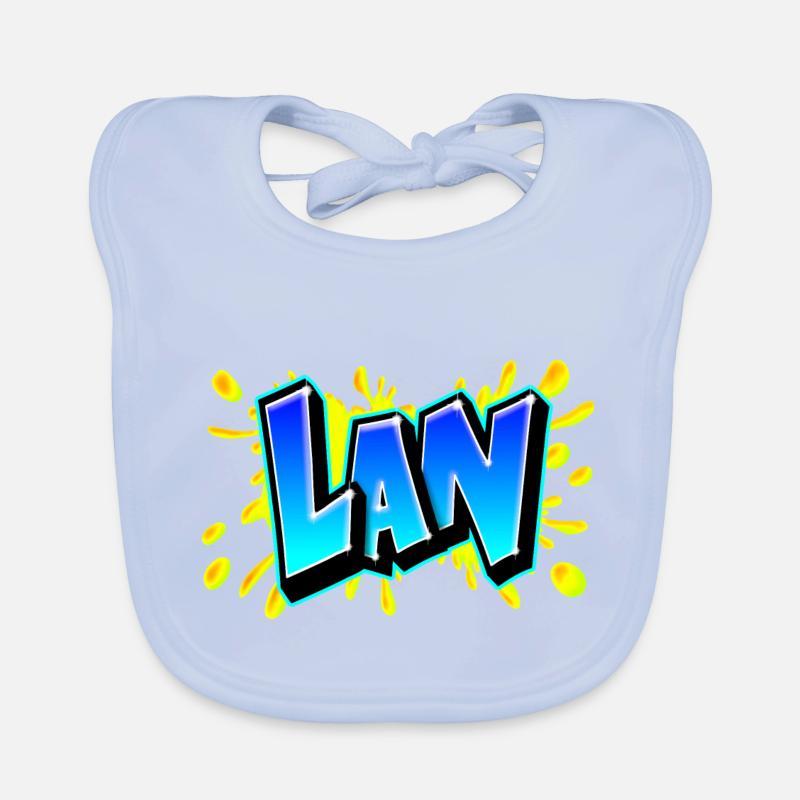 Graffiti "LAN" Imprimable sur tout support ! Bavoir bio Bébé