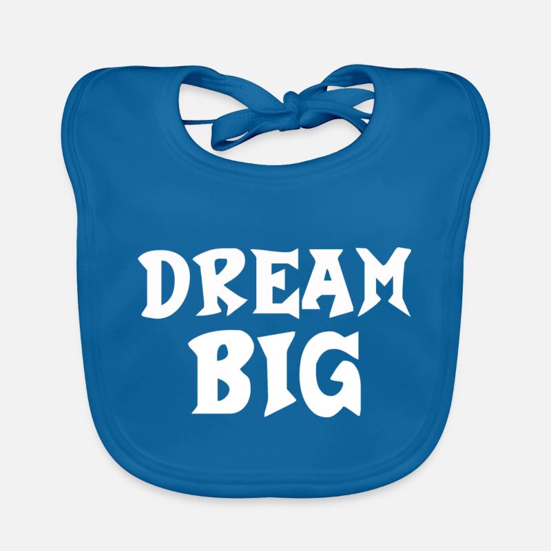 Dream Big Lettering Organic Baby Bibs