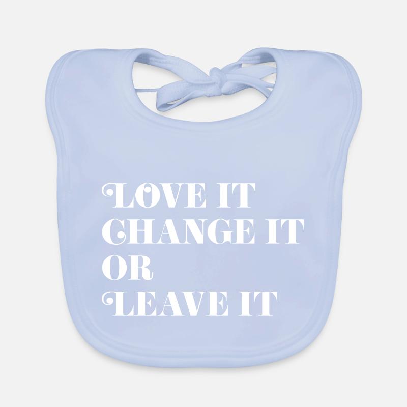 Love it, Change it or Leave it Organic Baby Bibs
