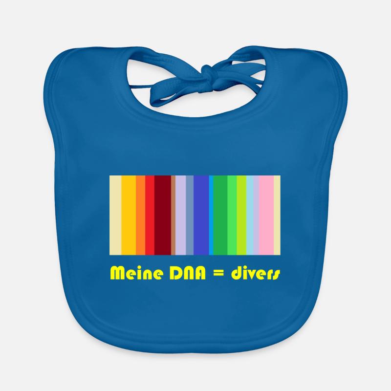 meine DNA = divers Baby Bio-Lätzchen
