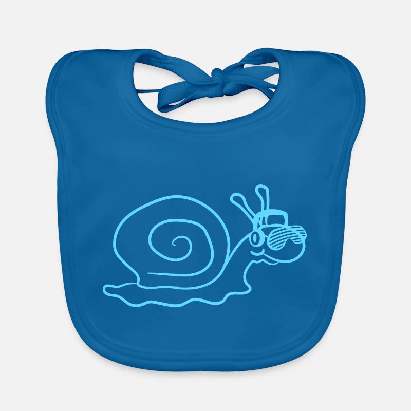 Cool DJ Escargot Mignon Shell Bavoir bio Bébé