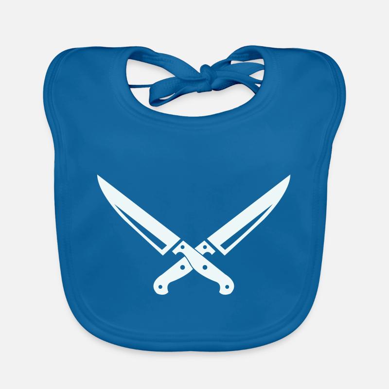 Messer Symbol Baby Bio-Lätzchen