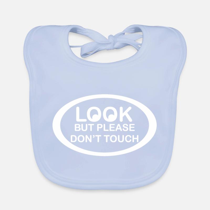 Look dont touch Baby Bio-Lätzchen