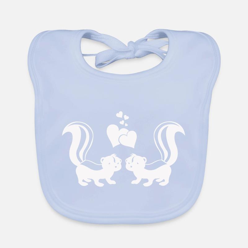 Skunks in Love Organic Baby Bibs
