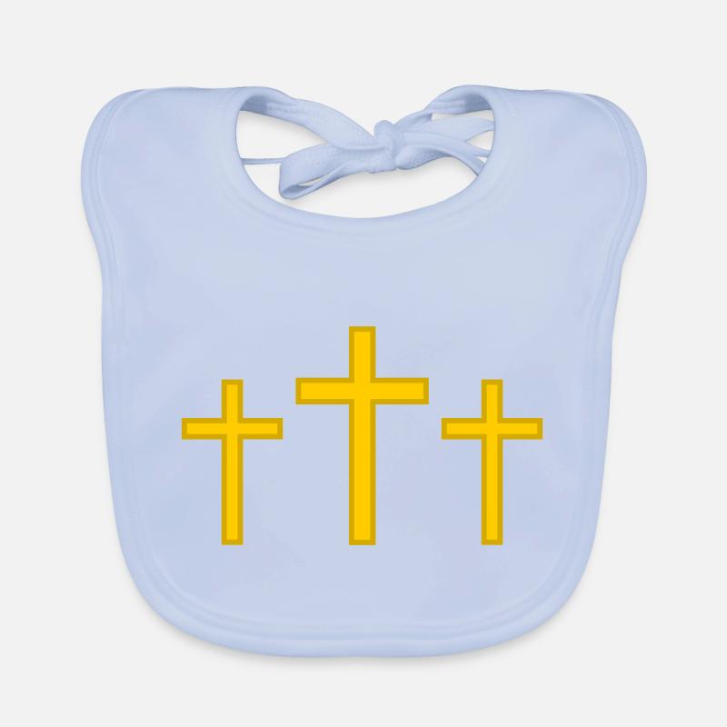 Three Crosses Organic Baby Bibs