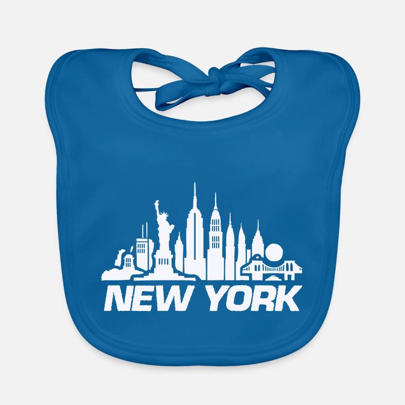 horizon de new york Bavoir bio Bébé