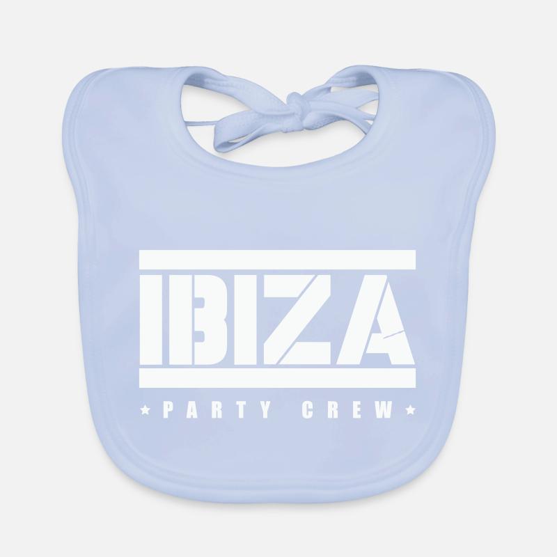 ibiza party crew Baby Bio-Lätzchen